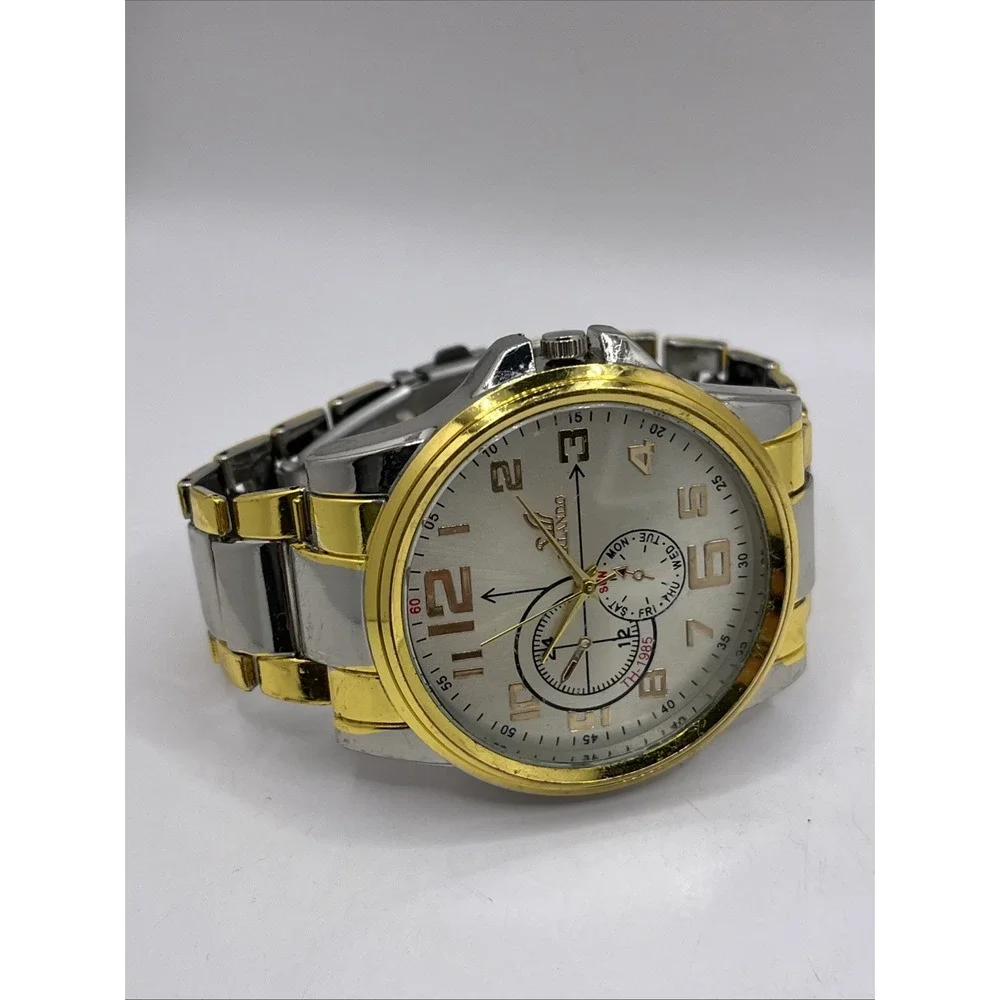 Orlando Men's Quartz Watch Two‎ Tone 6.75